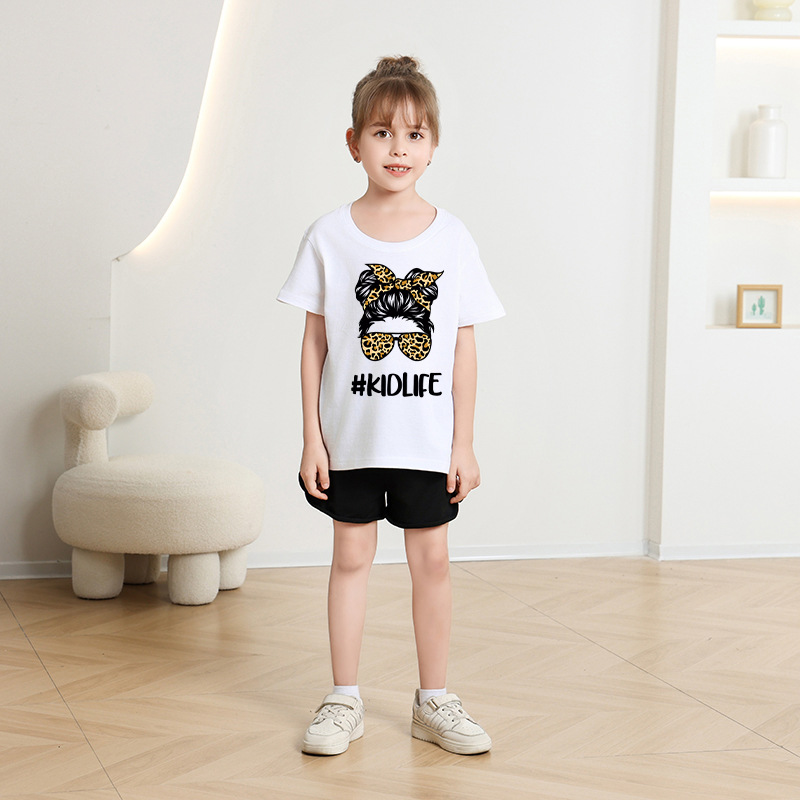Cross-border Children's Clothing 2026 Summer New Children's short-sleeved T-shirt, fashionable round-neck top for boys and girls, baby half-sleeved cotton Application Scenario