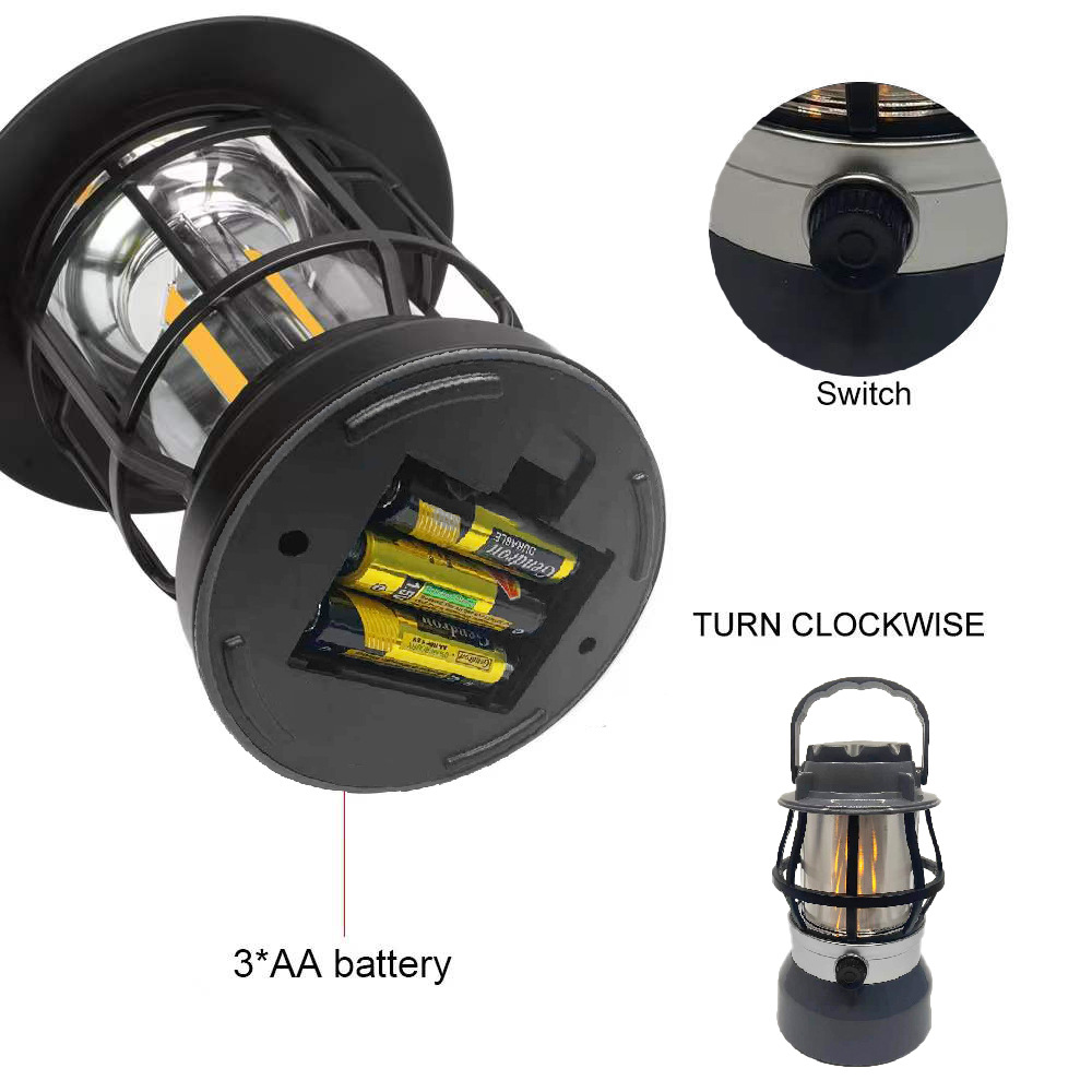 Flame lamp, outdoor power bank function, USB charging lamp, led tent lamp, portable camp lighting, horse lamp details Picture