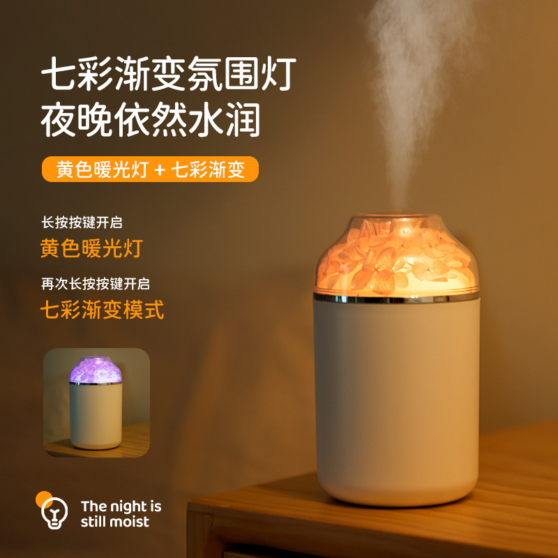 Humidifier Home Mute Fog Amount Usb Small Portable Charging Bedroom Office Water Supply Original Wholesale H details Picture