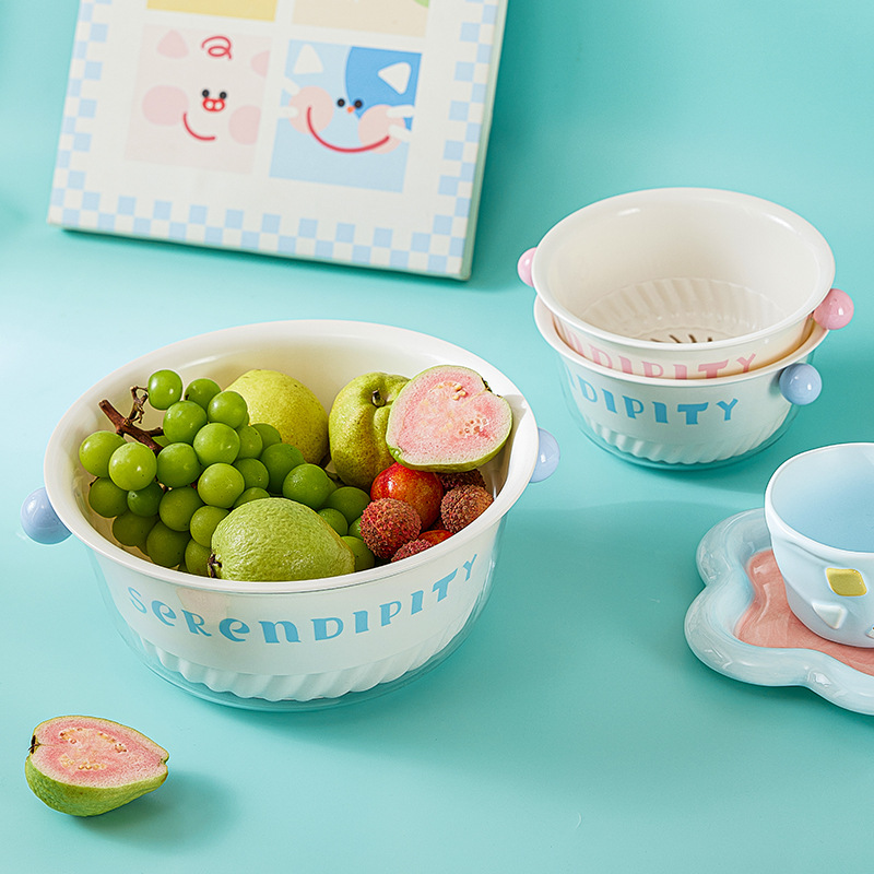 沥水篮、盆实物图