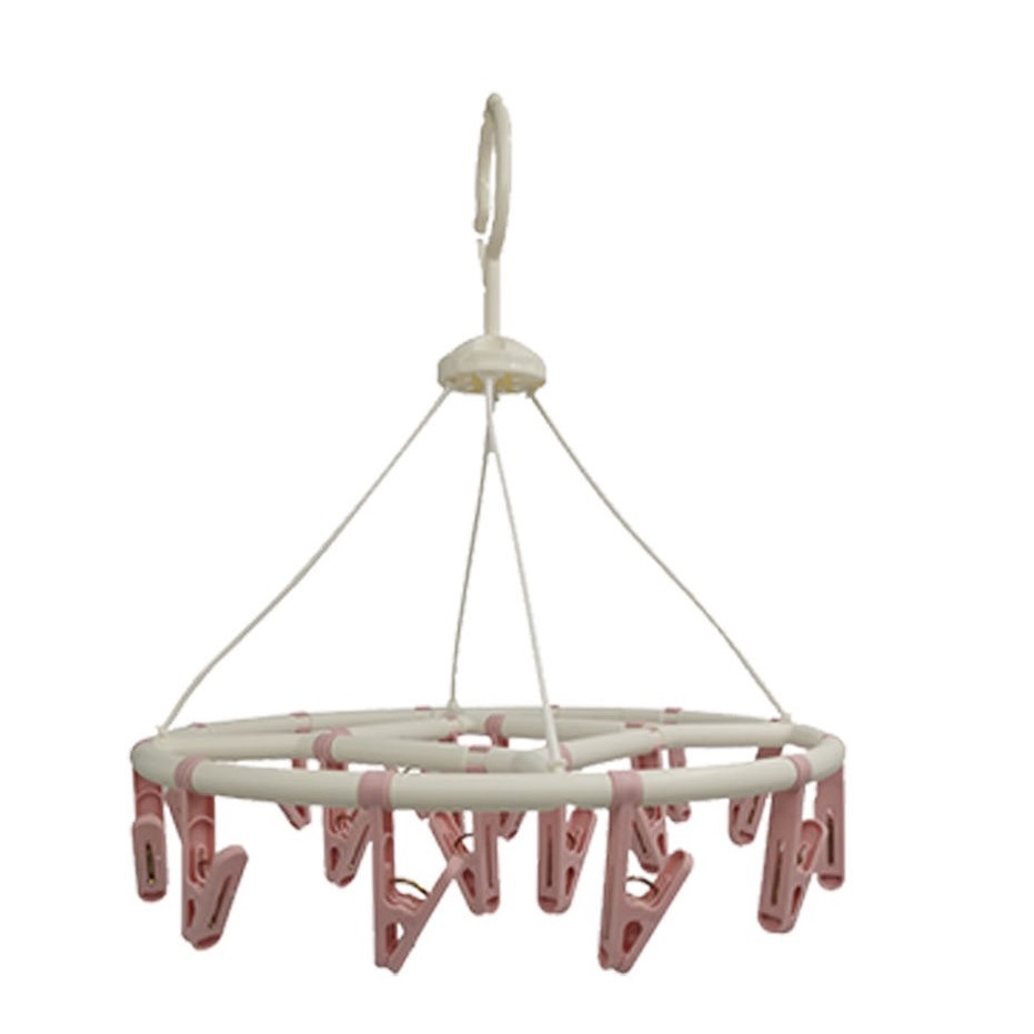 塑料家用多夹带夹子晒衣架多头袜子内衣夹晒架防风防滑晾衣架批发