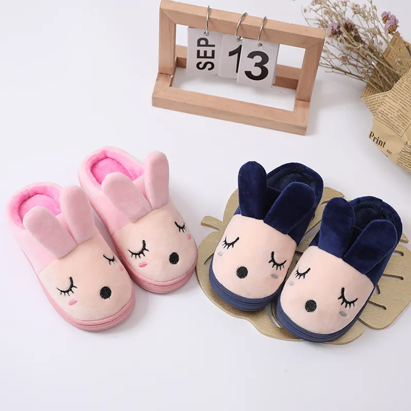 Autumn And Winter Lovely Children's Home Cotton Slippers Boys And Girls Non-Slip Plus Fluffy Shoes Wholesale Children Girls Application Scenario
