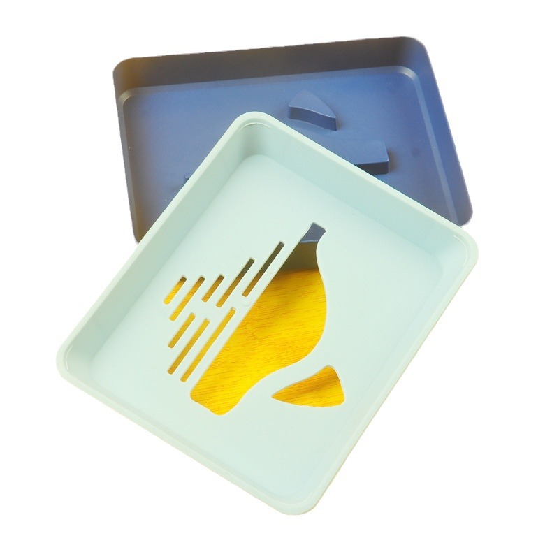 Creative Katon Whale Double-layer Draining soap box for home bathroom soap rack soap box wholesale Item Picture
