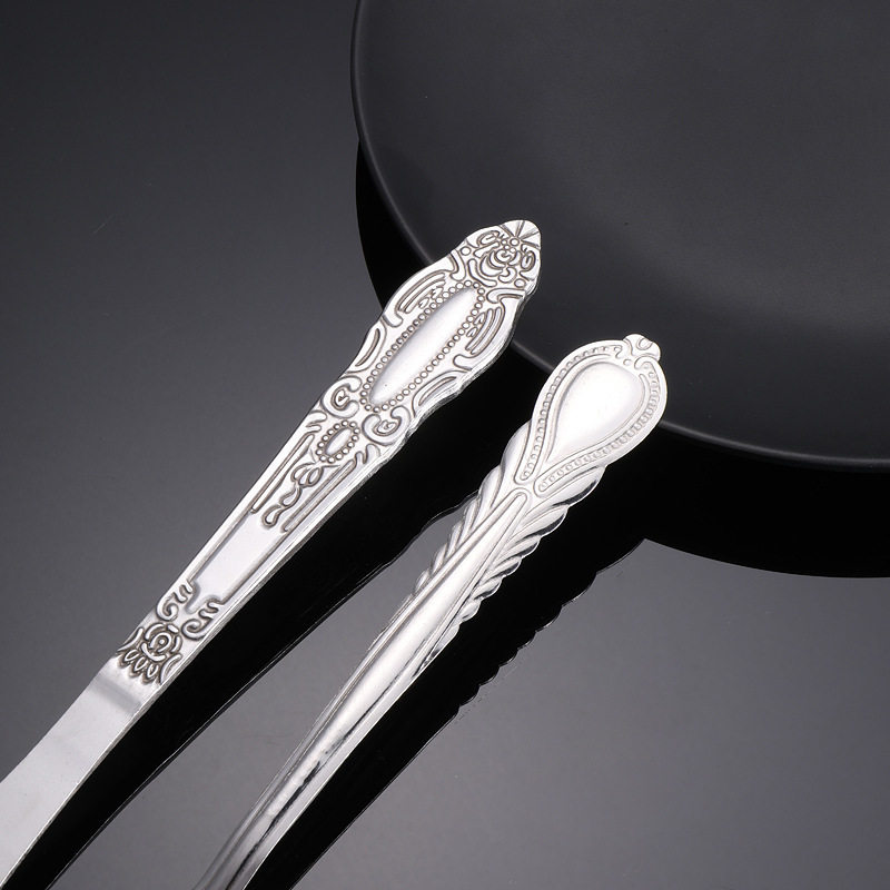 Factory wholesale 410 hotel Western cuisine cross-border stainless steel knife, fork, ice spoon, Ruyi Phoenix tail steak knife tableware set Application Scenario