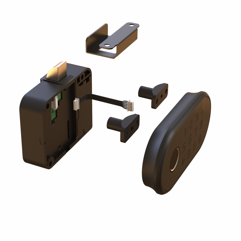 Fingerprint Drawer Lock Smart Password Locker Lock Locker Door Lock Shoe Cabinet Anti-Theft Locker Lock Item Picture