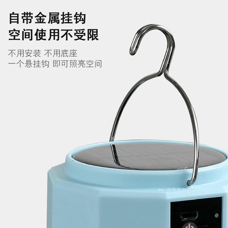 Luz de emergencia solar LED luz de trabajo de campo camping luz de stand recargable usb luz de emergencia portátil al aire libre details Picture