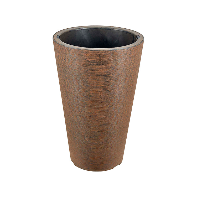 Plastic flower pot production wholesale light luxury simple hydroponics lazy home decoration Nordic decoration hotel Blackcurrant basin Long Danson gardening 9952 model Item Picture