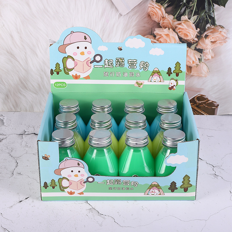 Peilebao factory direct sales camping duck crystal mud non-sticky and stress-relieving diy toys