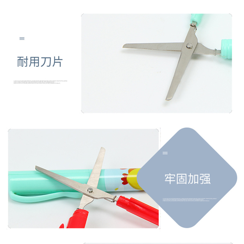 The manufacturer's pen type portable scissors, pen type scissors, folding portable pen type small scissors, office scissors, pen scissors Specification image