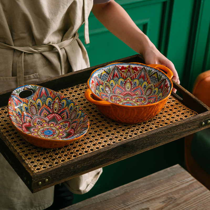 碗碟套装批发/陶瓷餐具/波西米亚产品图