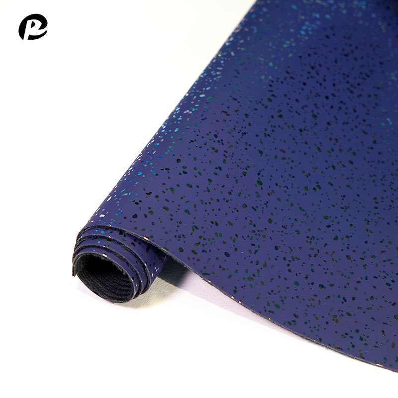 幻彩迷点皮革/新欧标PU箱/幻彩镭射白底实物图