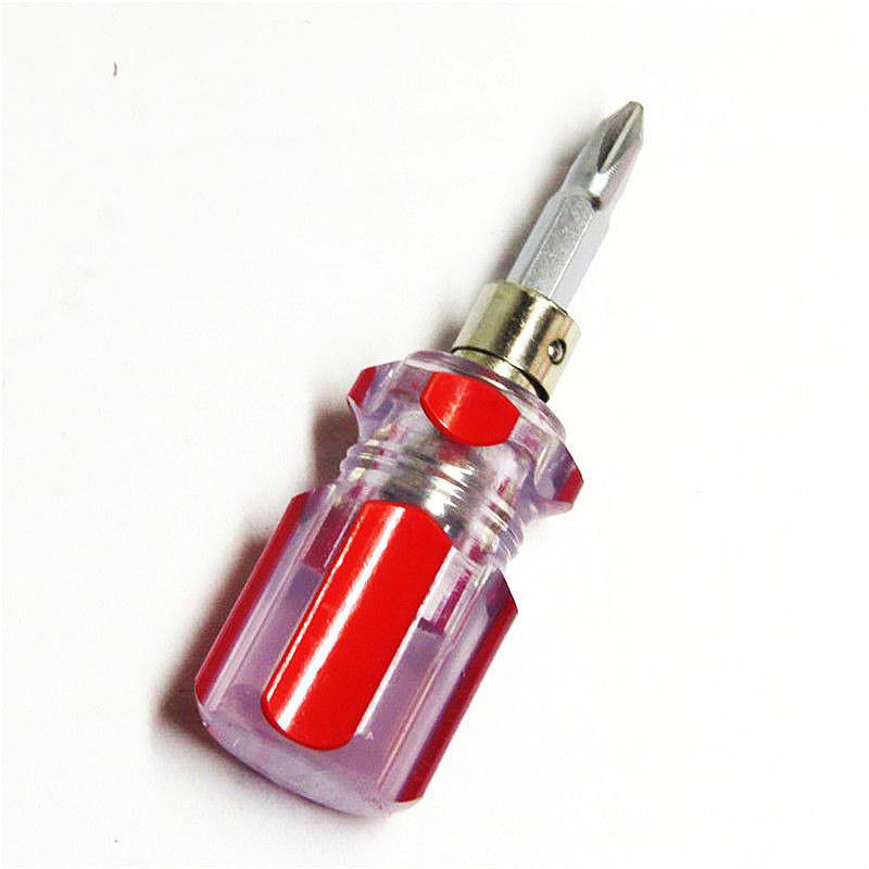 Magnetic dual-purpose crystal radish head screwdriver, double-head screwdriver, flat-head cross small radish screwdriver details Picture