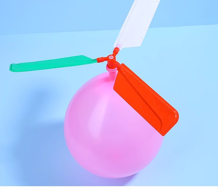 科学飞天气球直升机 气球动力螺旋桨小飞机幼儿园创意科技小制作详情14