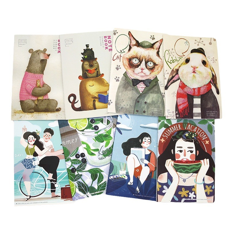2024 New Car Line Cartoon Notebook Students Creative Practice Color Printing Can Print Logo Cross-Border Book Item Picture