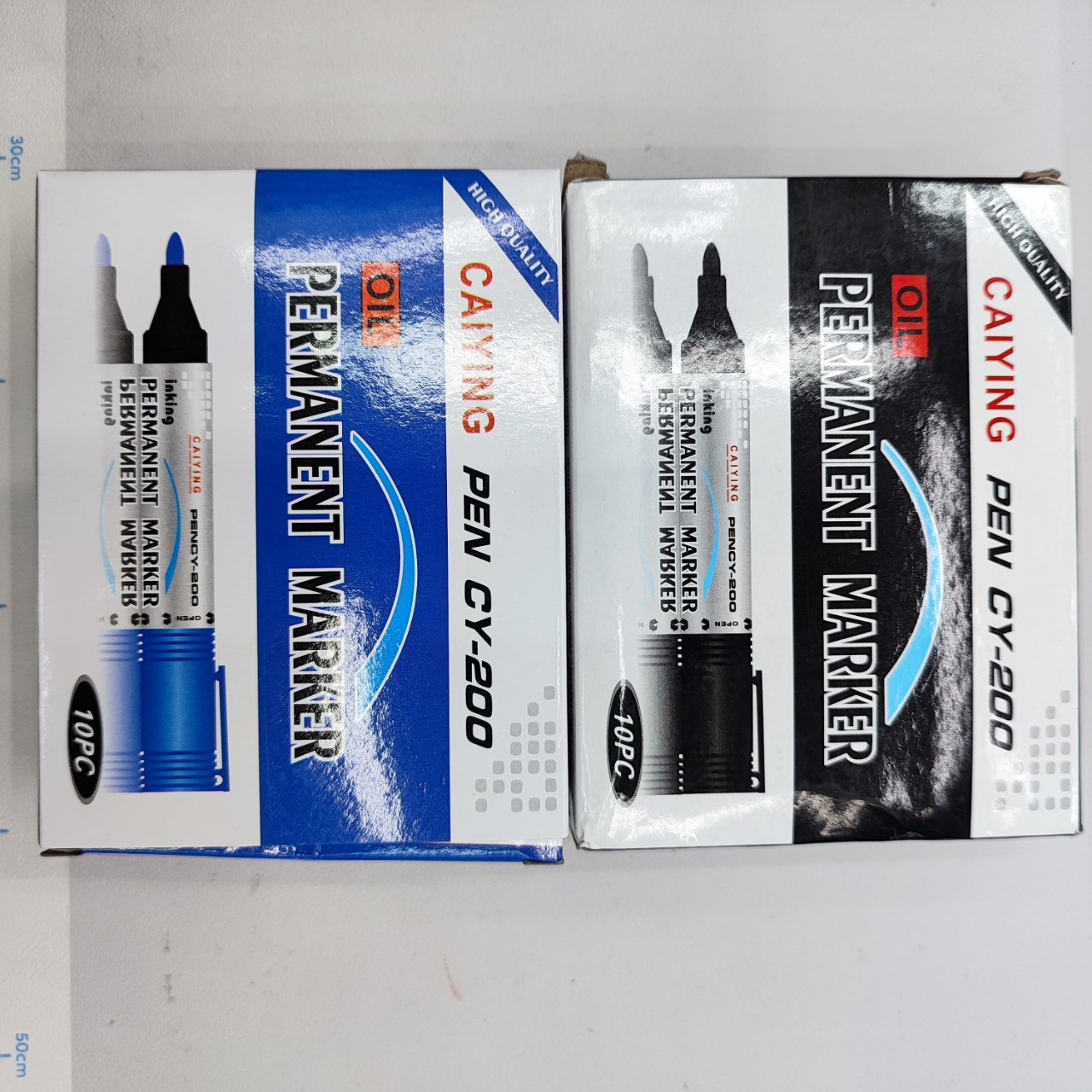 Cy-200 Oil Round Head 10 Cutter Head Oblique Marker Waterproof Three-Color Marker Caiying