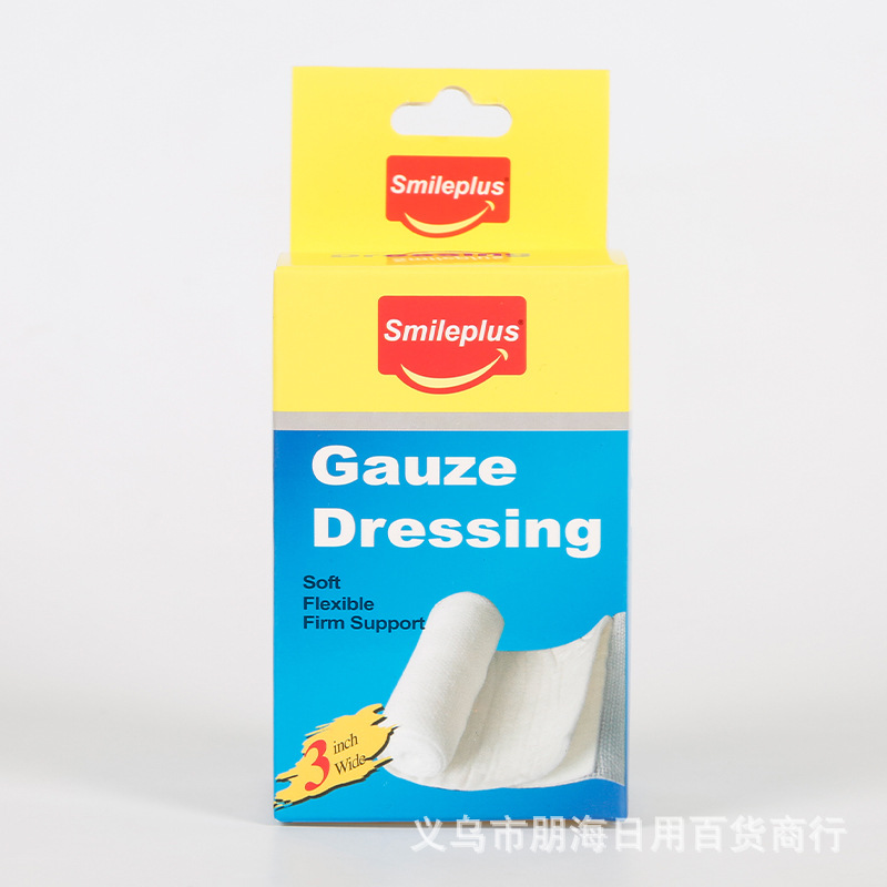 Padded Bandages 8Cm*4M*1 Roll Wrapped Nursing Emergency Bandages Absorbent Pad Gauze Bandages For Export