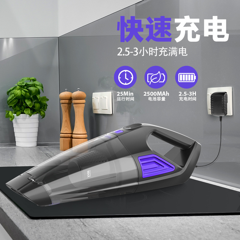 Car vacuum cleaner, wireless, high-power suction, multi-functional, suitable for both household and car use Application Scenario