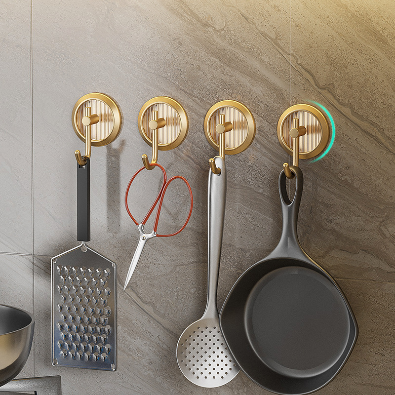 Light luxury acrylic hooks, bathroom, no need for drilling, no trace, towel arrangement hooks, bedroom coat and hat hooks, kitchen and bathroom storage adhesive hooks Application Scenario