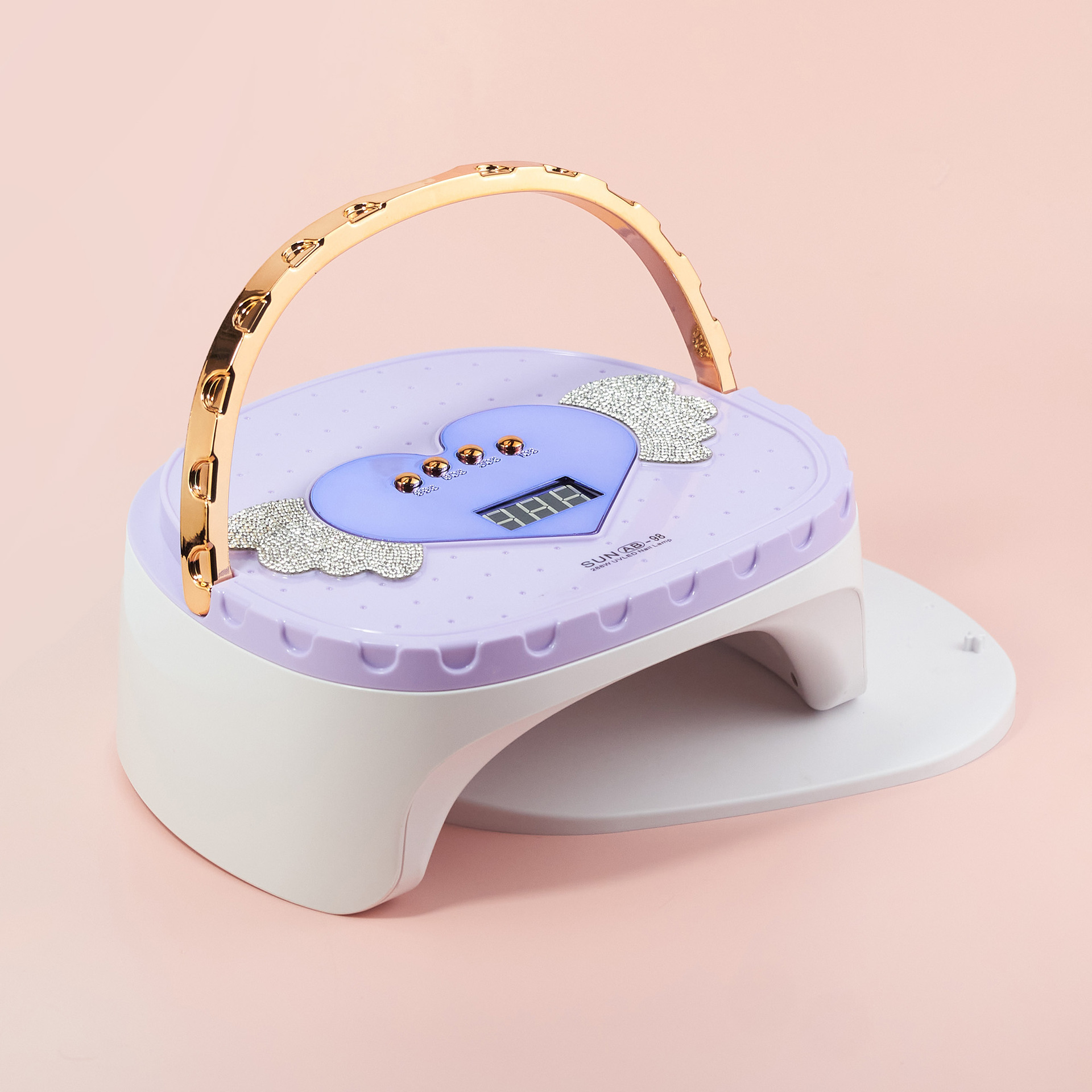 288W multi-color nail art light therapy machine, portable nail polish glue curing instrument, UV lamp, LED baking lamp supply Specification drawing