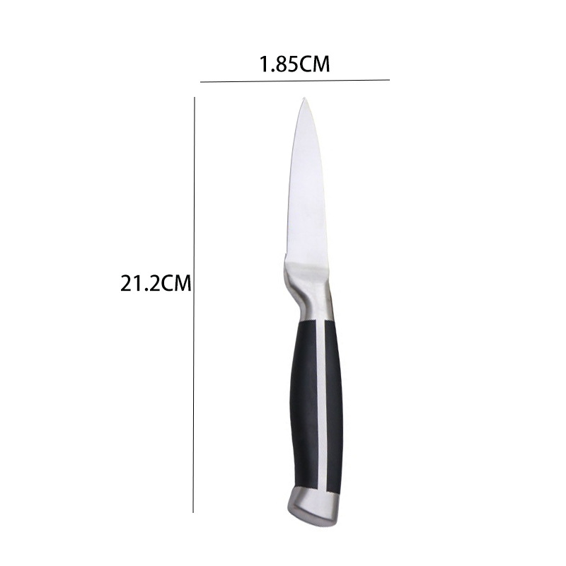 Hollow Horseshoe Handle Kitchen 9-Piece All-Steel Household Combination Knife Gift Set Bone Knife Simple Kitchenware Application Scenario