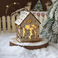 圣诞小房子挂件/圣诞木制品/北欧宜家风小挂件产品图