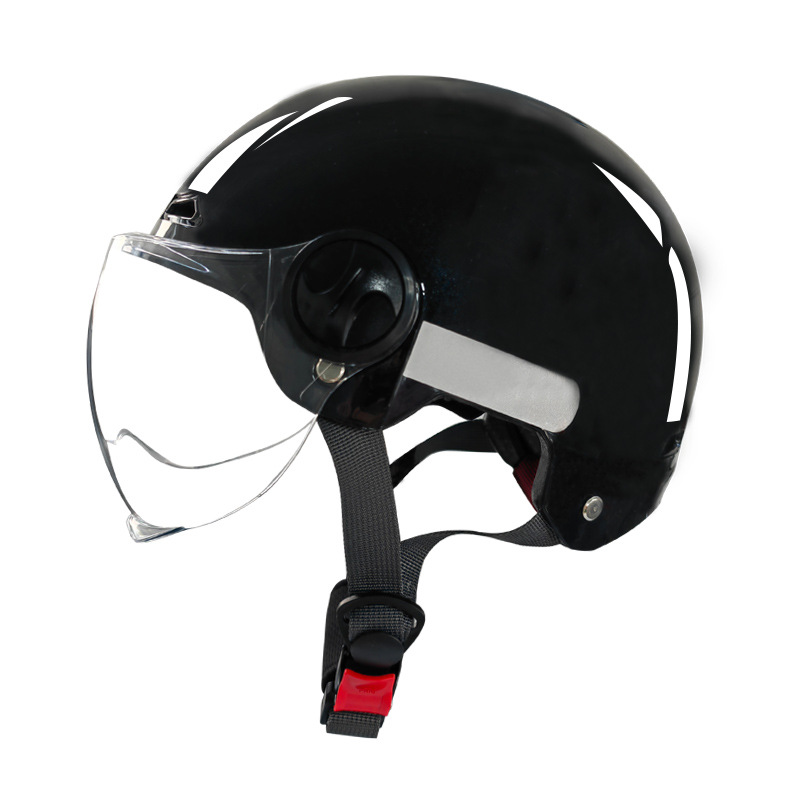 New national standard 3c certification electric vehicle helmet motorcycle helmet men and women general paint electric bottle car helmet half helmet details Picture