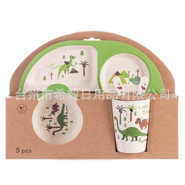 竹纤维儿童餐细节图