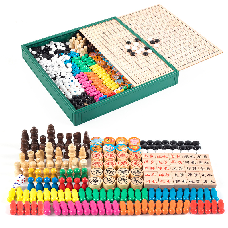 Pentoku Flying Chess Multi-Function Game Chess Battle Chess Army Chess Multi-In-One Chess Checkers Chess Wholesale details Picture