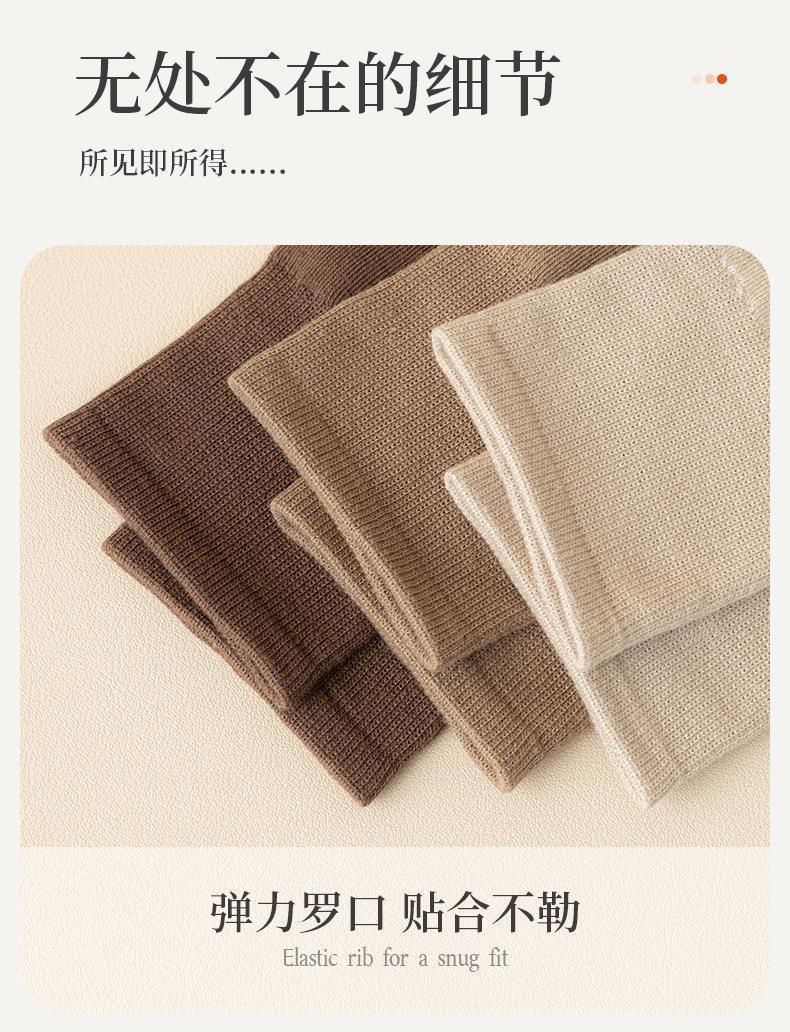 袜子地摊一件代发袜子女春夏堆堆袜纯白色中筒袜秋冬松口月子袜女士长袜夏季薄款一件代发详情23