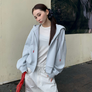棉质春季新款圆领长袖T恤女2026宽松百搭显瘦慵懒风纯色打底上衣详情10