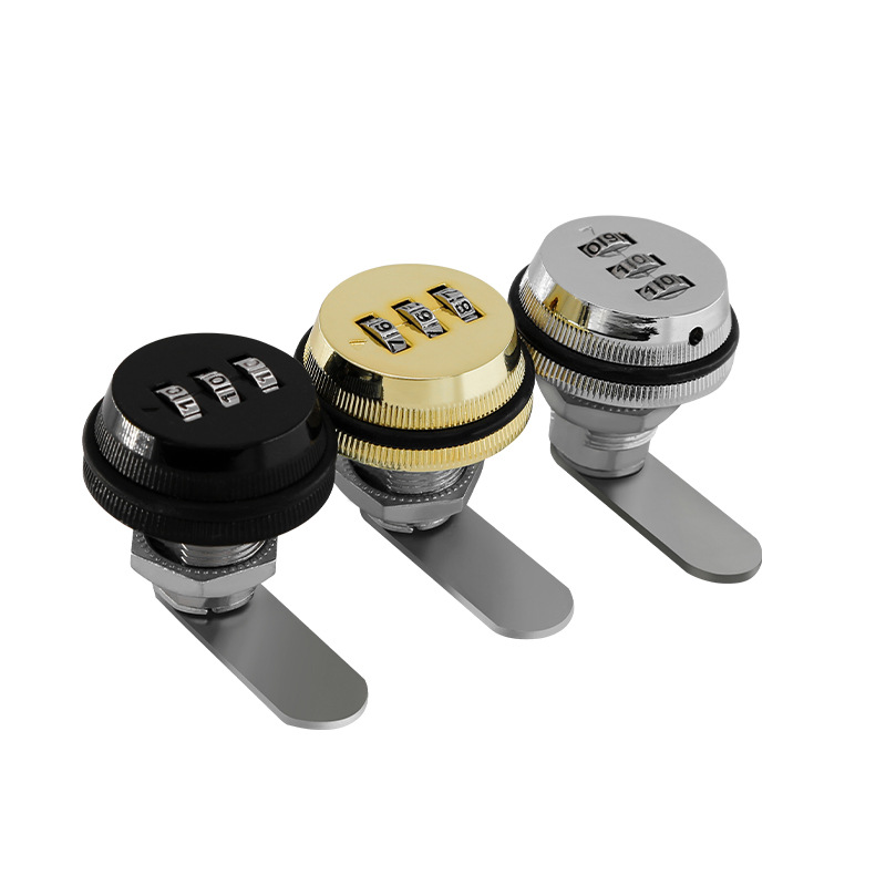 Drawer Combination Lock File Cabinet Drawer Lock Electric Box Mailbox Lock Zinc Alloy Swivel-Lock Mechanical Combination Lock Item Picture