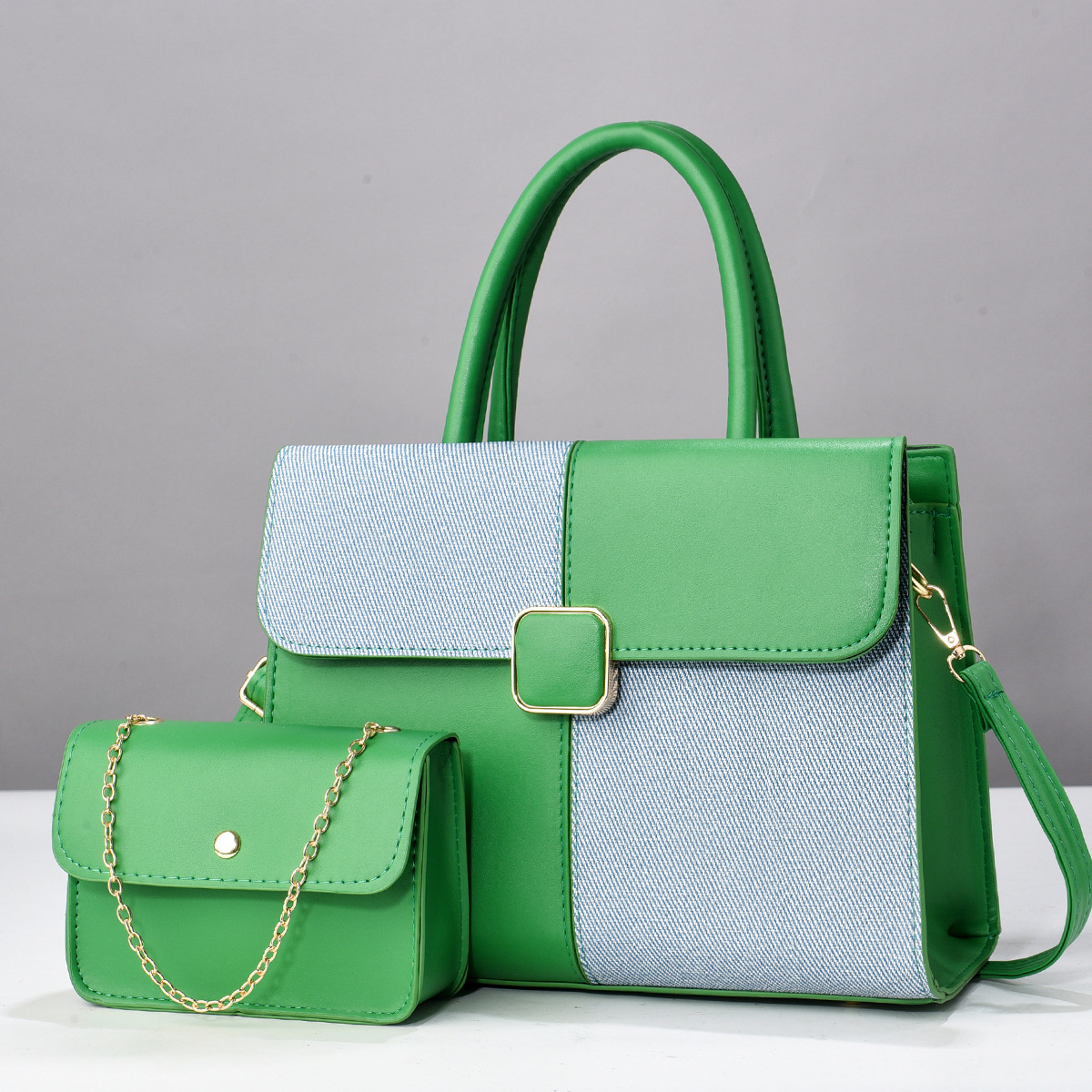 Temperament Female Bag Single Shoulder Bag All-In-One Ladies New Big Bag Korean Version Of The Spring And Summer Ladies Crossbody Bag Handbag Item Picture