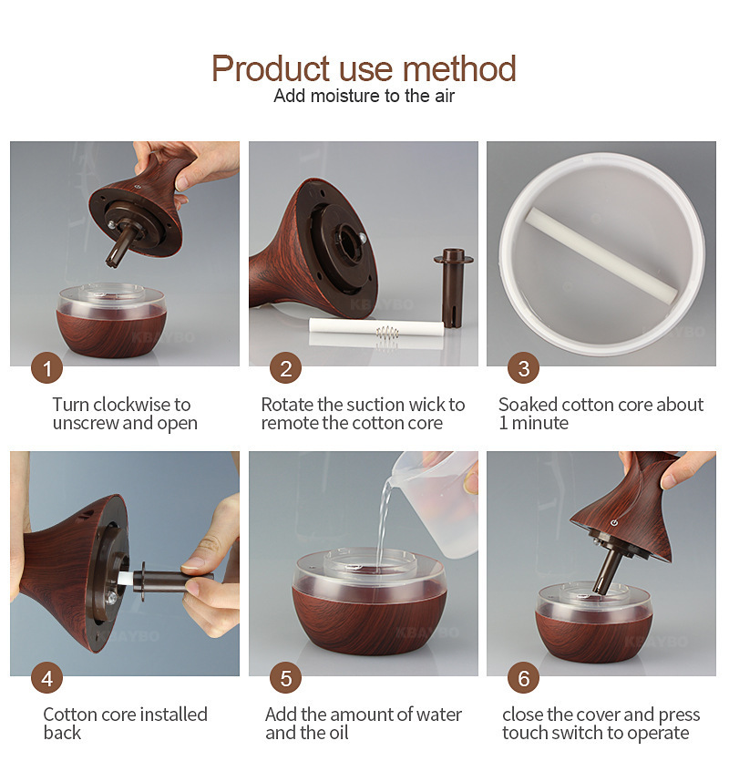 批發(fā)鏤空 迷你加濕器 300ML木紋香薰機 擴香儀 七彩超聲波 加濕器詳情22