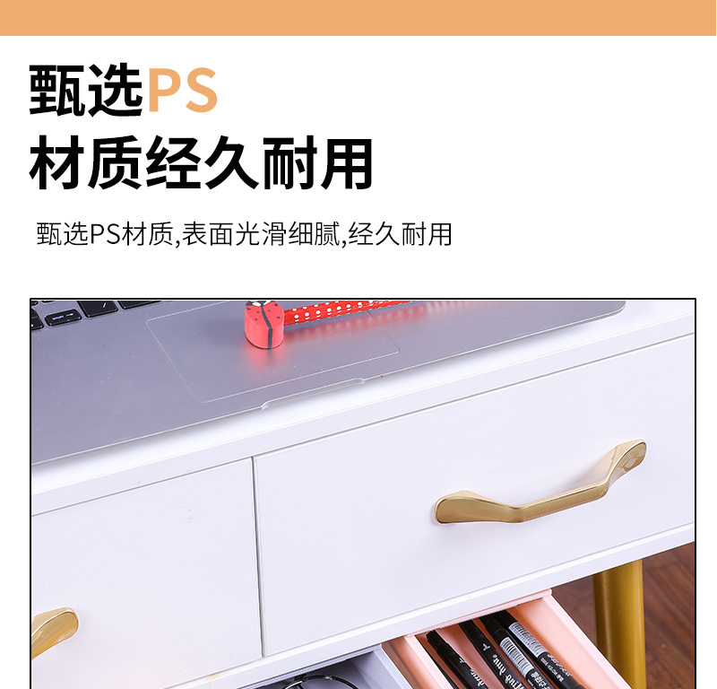 Creative bottom flat adhesive fixed square office stationery, hidden small drawer storage box under the home table pic 3