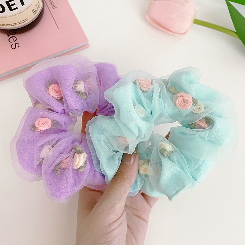 Double Mesh Yarn Floral Head Cord Senior Feeling Ball Head Large Hair Band Women's Hair Adult Super Fairy Fascinator Application Scenario