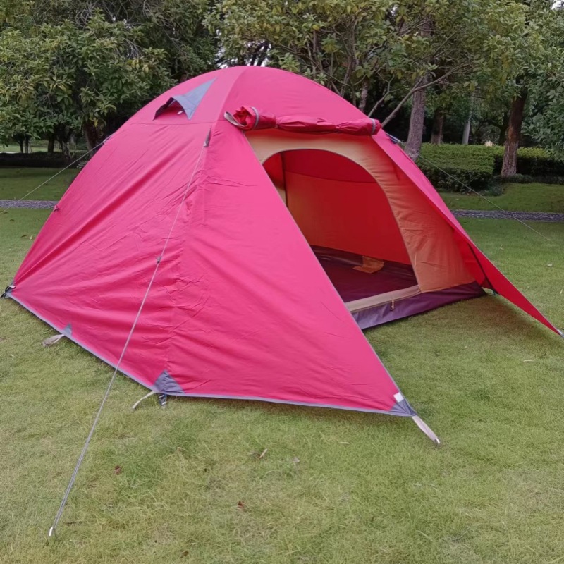 Outdoor portable folding tents, camping and fishing tents, rainproof aluminum pole camping tents, hiking tents for 4-6 people, exclusively for foreign trade details Picture