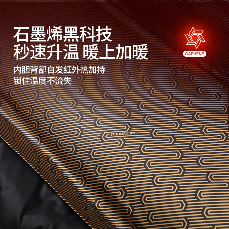 男士羽绒服实物图