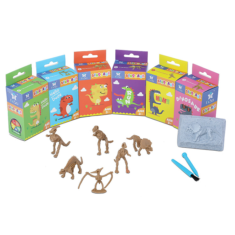 Wholesale of antique plaster toys, street stalls, blind boxes, cross-border dinosaur egg models, children's educational toys Item Picture