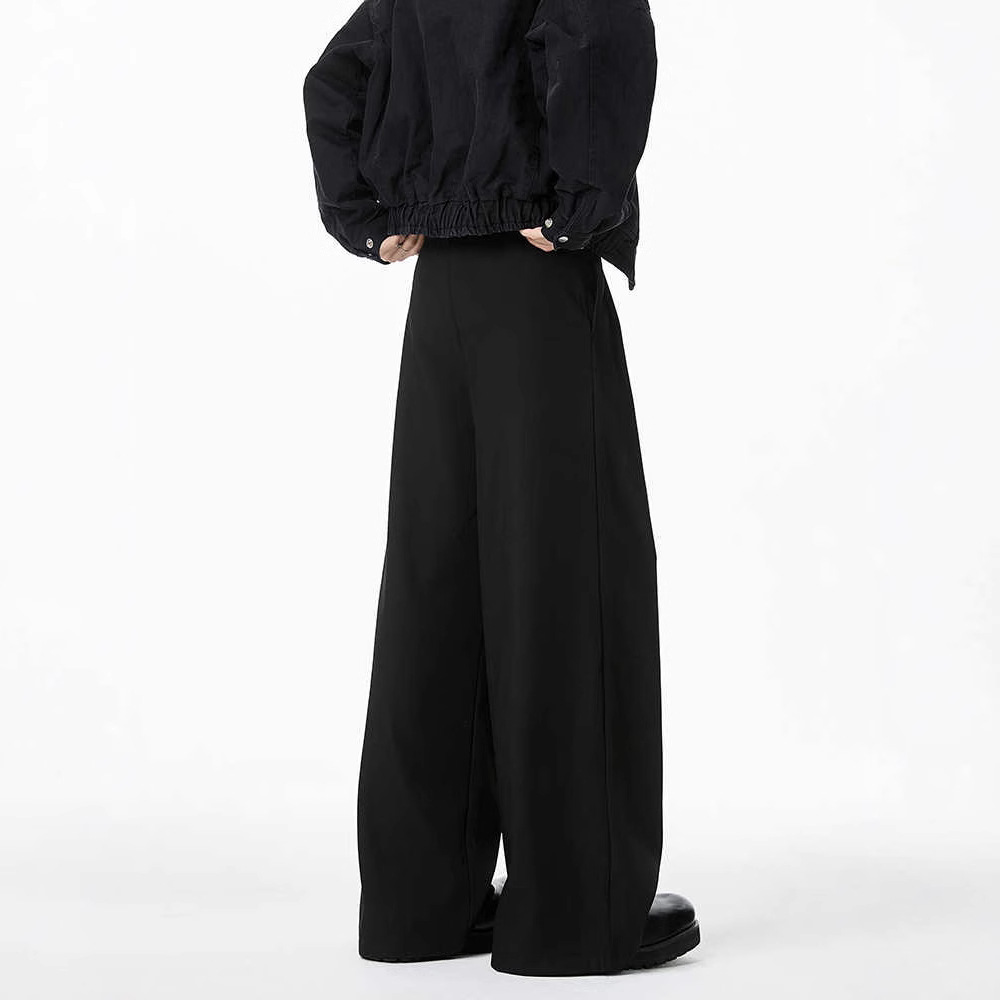 American cleanfit black trousers for men in spring and autumn, straight-leg loose, drape, casual and high-end wide-leg trousers for men Application Scenario