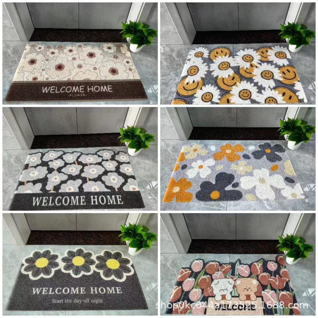 Wholesale of anti-slip bathroom MATS, water-absorbing PVC printed bathroom, bathroom and kitchen quick-drying bathroom floor MATS and carpets for foreign trade