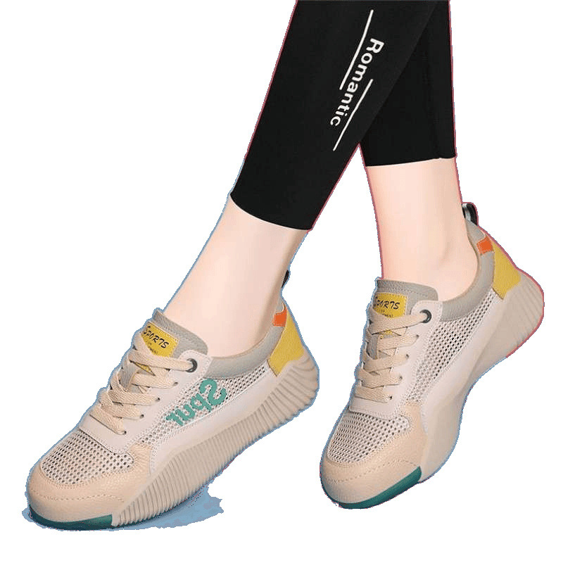 Soft-soled mesh breathable mesh shoes, lightweight sports shoes, anti-slip running shoes, women's 2025 summer thin casual travel shoes Item Picture