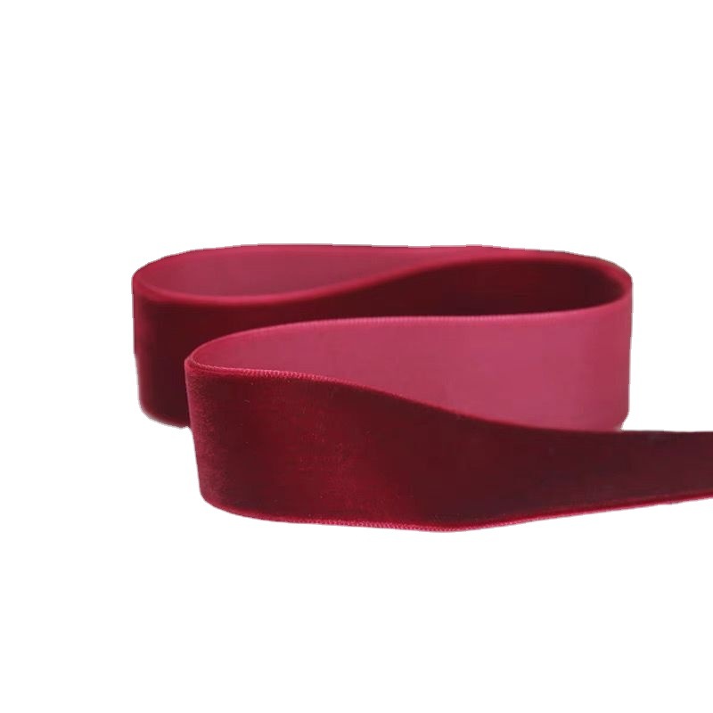 Factory wholesale single-sided velvet ribbons with complete specifications, DIY hair accessories, clothing, headwear accessories, materials, ribbons, and flocking ribbons Item Picture