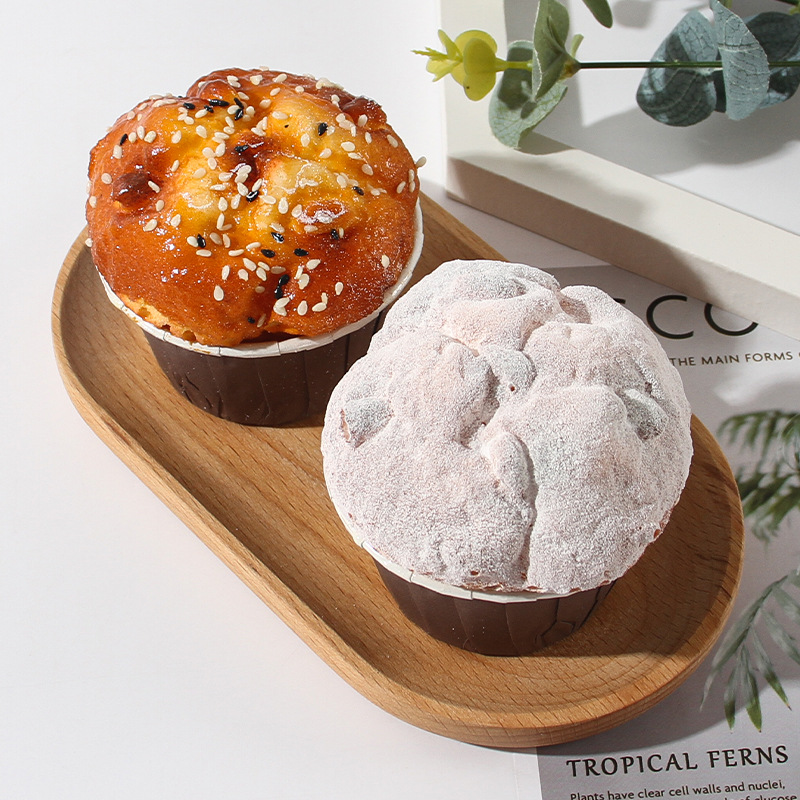 pu simulation cups, fake cakes, bread, pastries, food models, fridge magnets, soft bread props and ornaments for bakeries Specification image