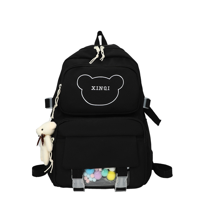 The manufacturer wholesales new Korean-style college student backpacks, trendy school bags, and large volumes of textbooks for junior and senior high school students Specification image