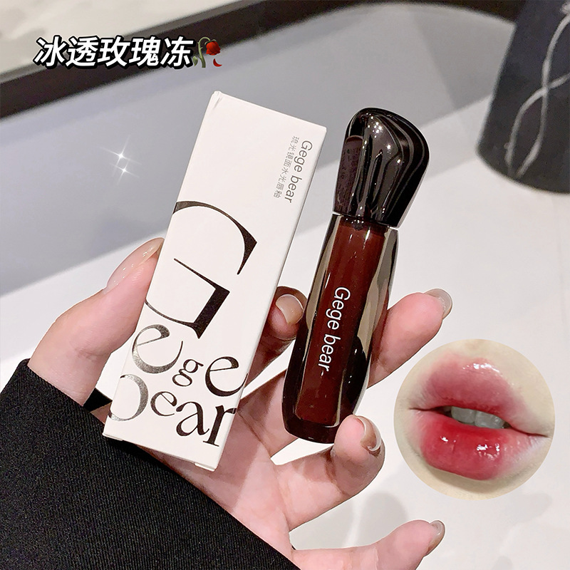 Gege bear琉光镜面水光唇釉滋润保湿嘟嘟唇学生日常素颜显白口红