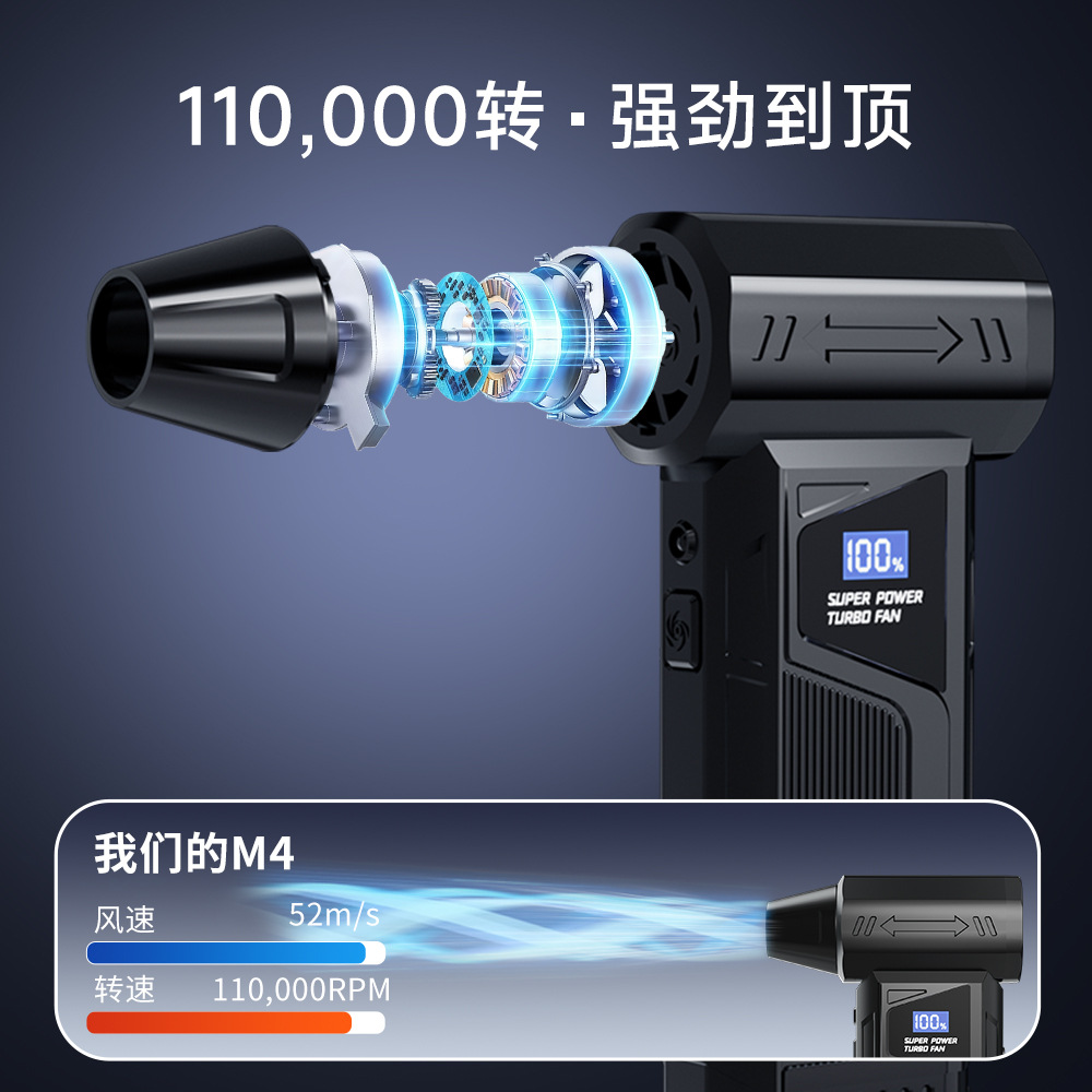 The new July 2025 model of violent turbine fan, violent fan dust blower, handheld portable car vacuum cleaner Application Scenario
