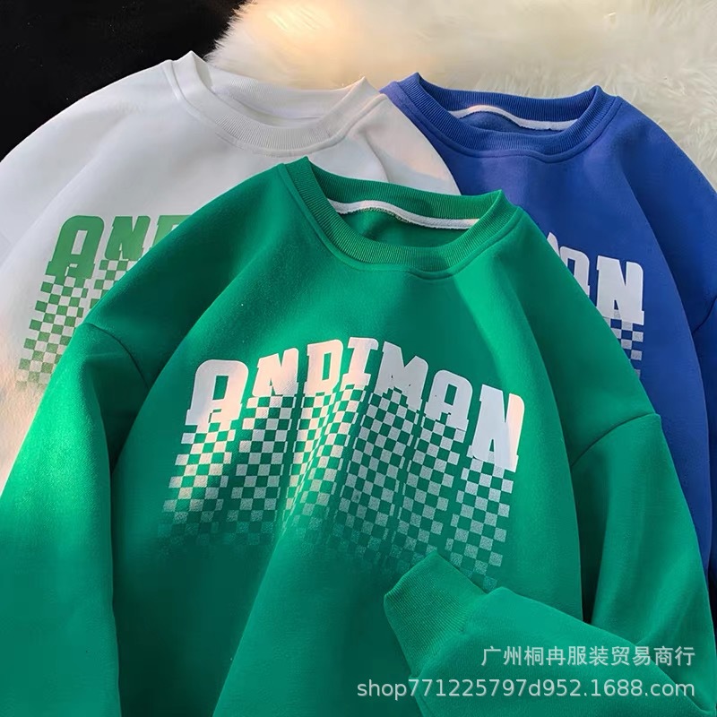 2022 Autumn and winter women's new loose large-sized round-neck sweatshirt, Korean-style trendy women's sweatshirt live-streaming wholesale supply Application Scenario