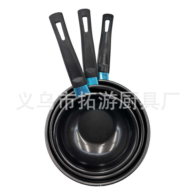 14Cm/16Cm/18Cm Iron Wok Milk Wok Instant Noodles Side Food Pot Mini Non-Stick Small Wok Pot Soup Noodles Application Scenario