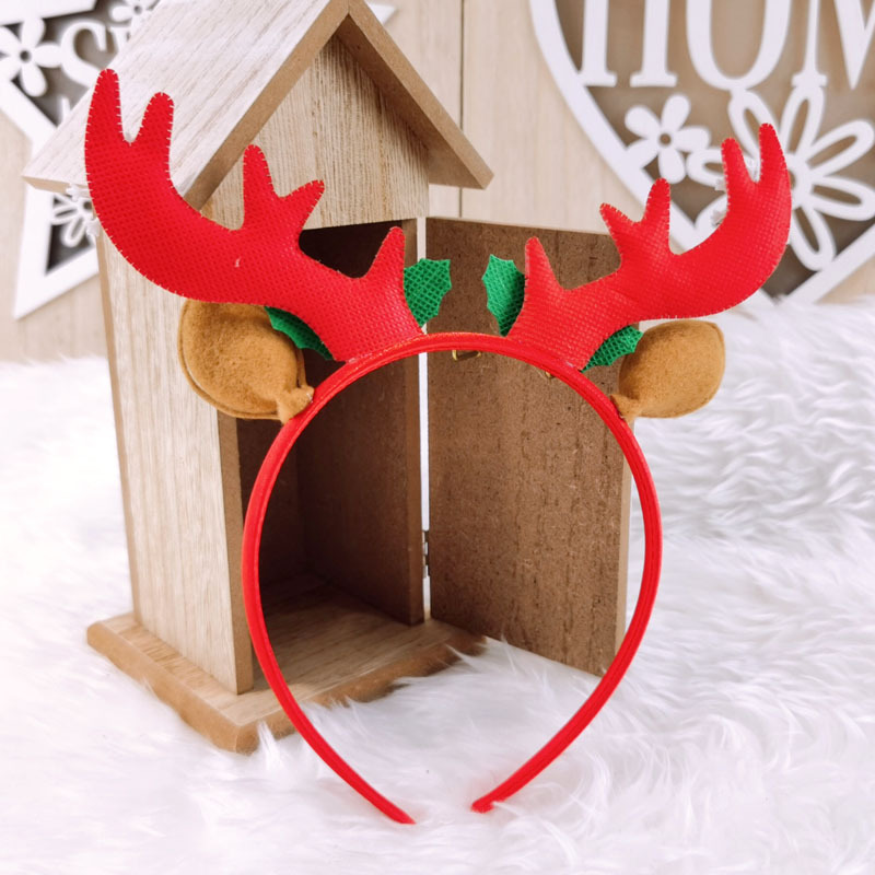 New Christmas antler cute hair band, parent-child children's hair clip, female Internet celebrity Instagram hair band, headwear, hair buckle gift details Picture