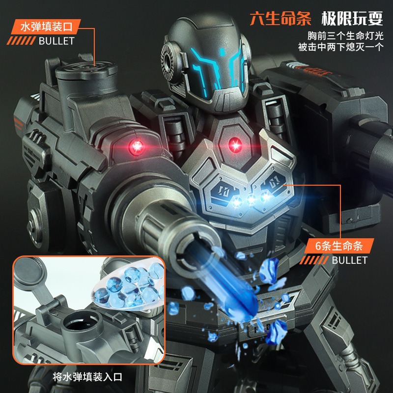 Battle Mech model infrared sensing spray remote control water bomb car remote control assembly robot children's toy gift
